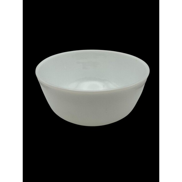 Anchor Hocking Fire King 8" Milk Glass Smooth White Mixing Bowl Angled Bottom - Picture 5 of 5